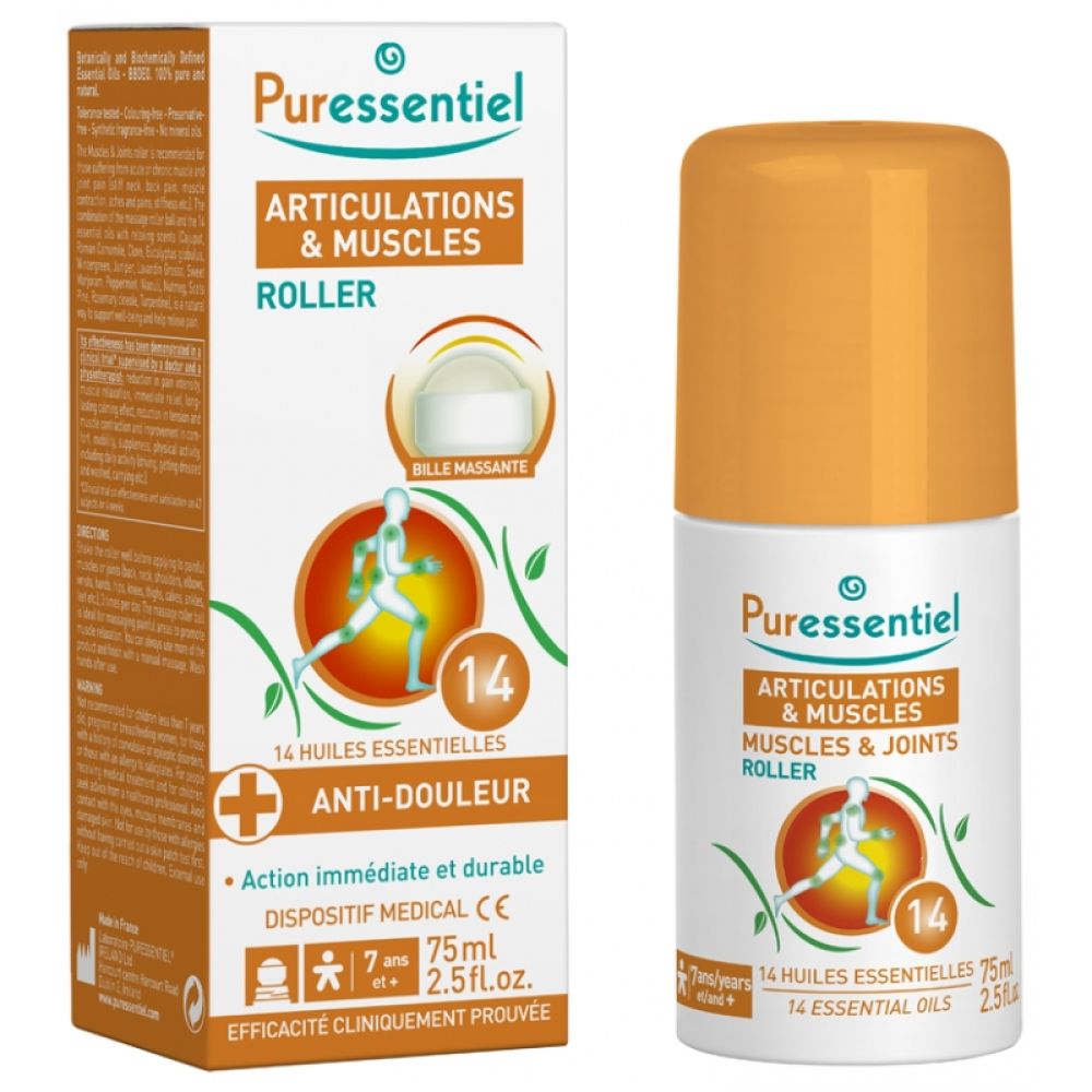 Puressentiel - Articulations et muscles Roller Anti-douleurs - 75ml