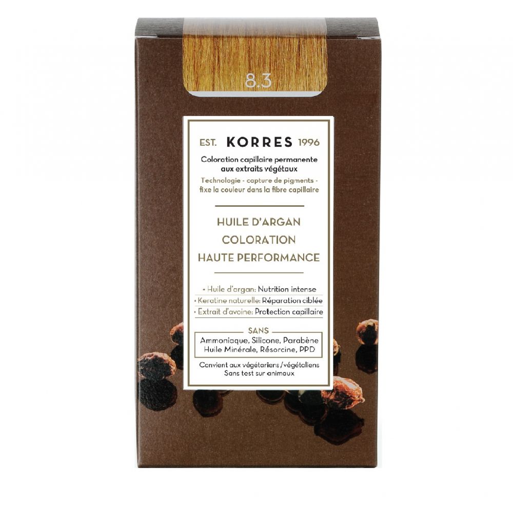 Korres - Coloration Haute Performance - 8.3 Blond clair doré