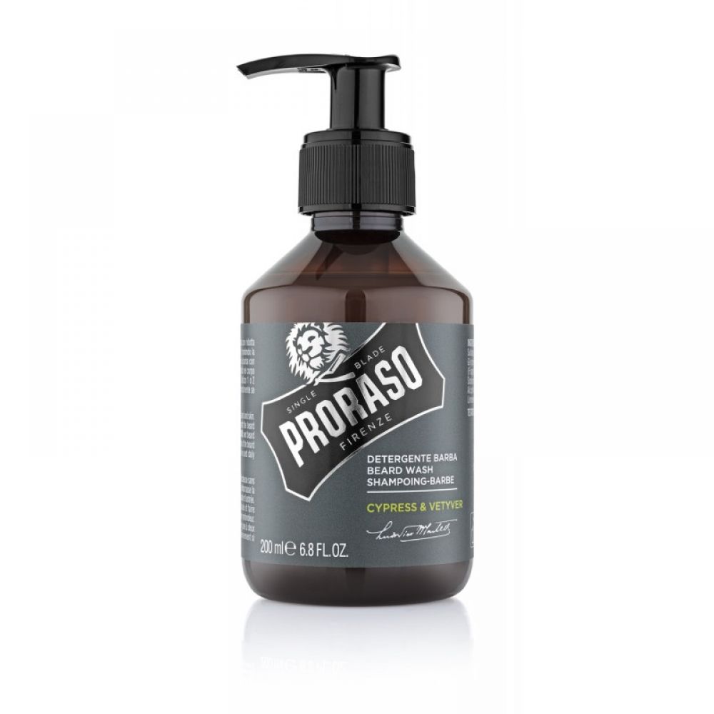 Proraso - Shampooing-barbe cyprès vétiver - 200 ml