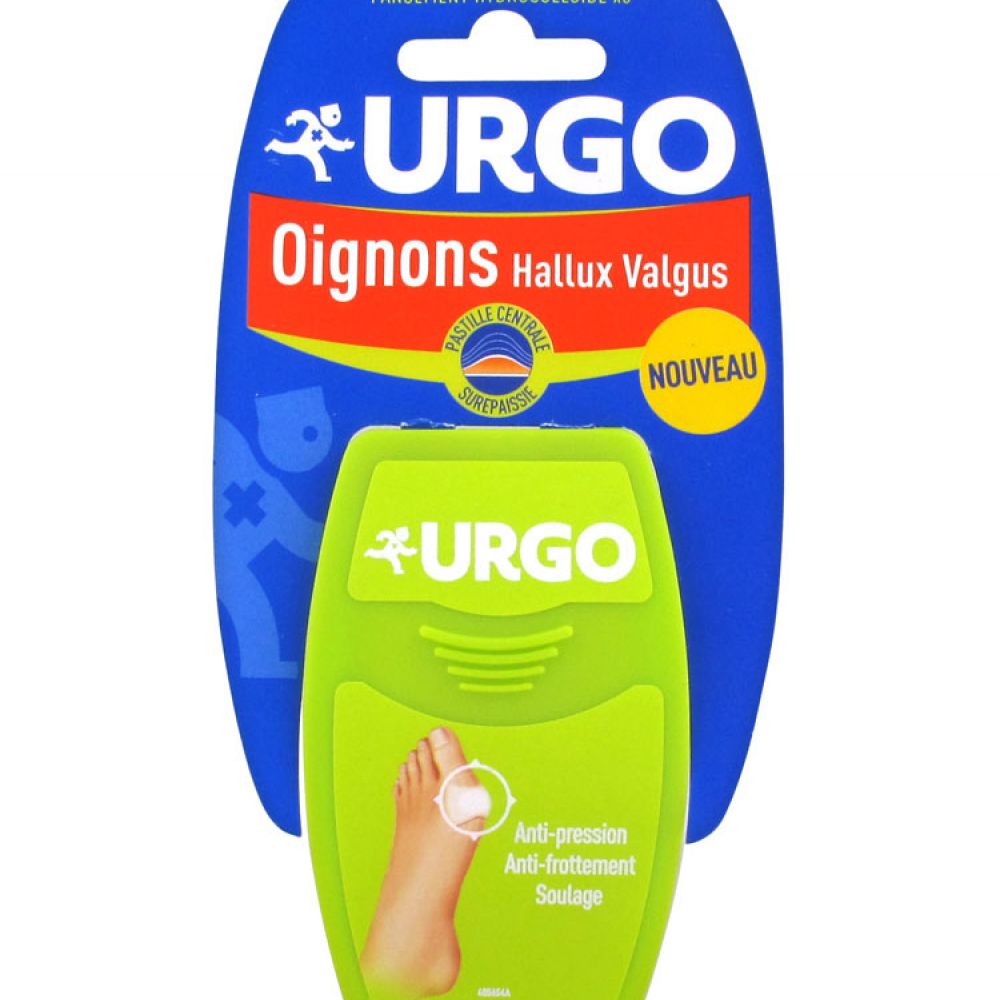 Urgo - Oignons hallux valgus pansement surépaissi - 5 pansements