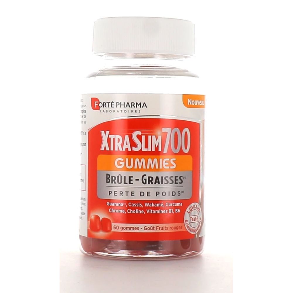 Forté Pharma - XtraSlim gummies brûle graisse - 60 gommes.