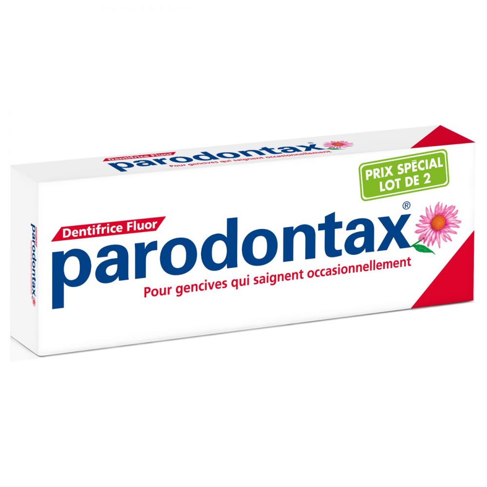 GSK - Parodontax dentifrice fluor - Lot de 2 x 75ml