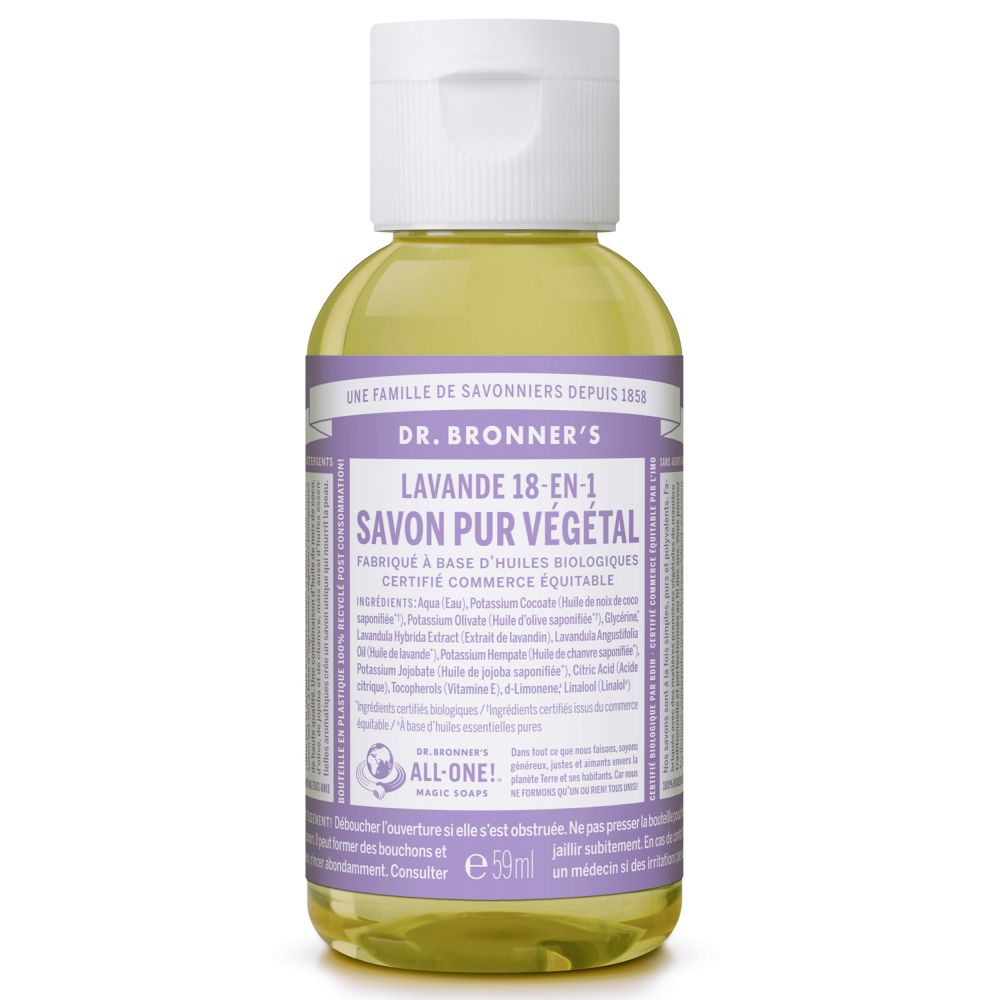 Dr. Bronner's - Savon liquide pure végétal 18-en-1 - Lavande