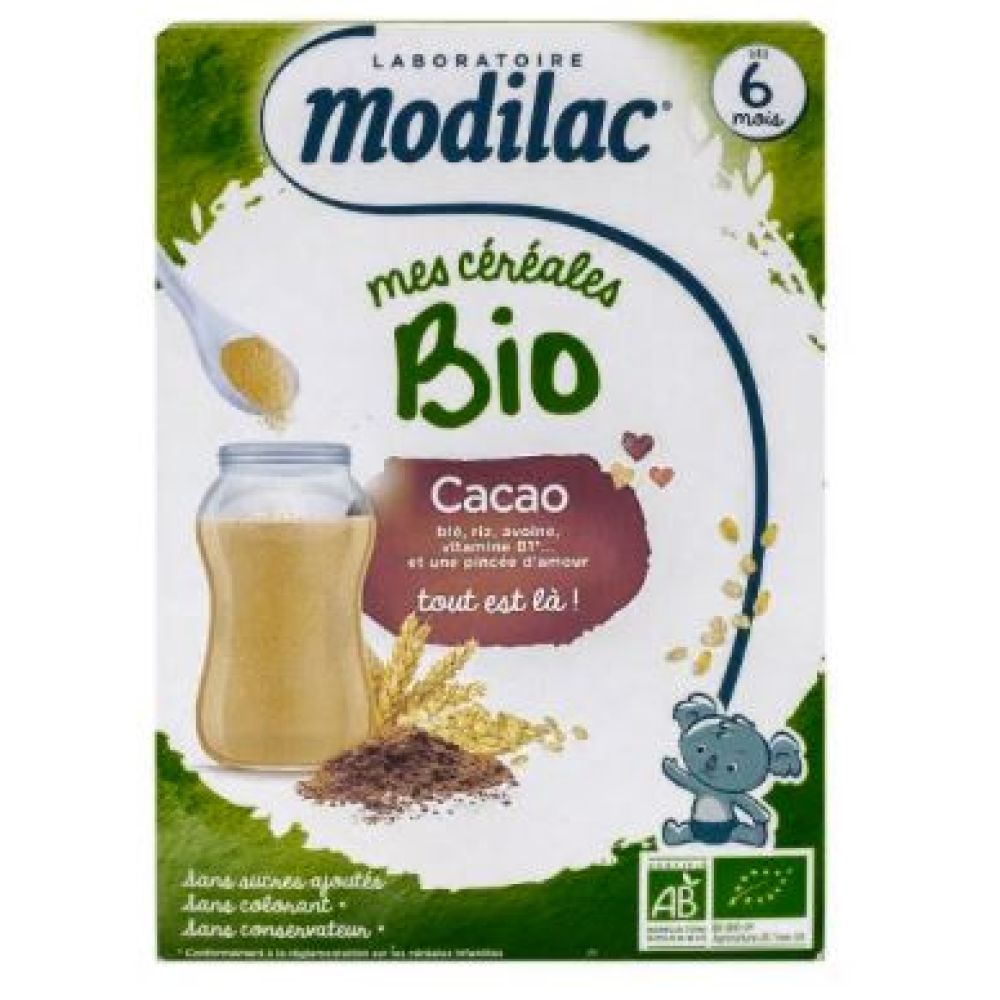Modilac - Mes céréales bio cacao dès 6 mois - 250g