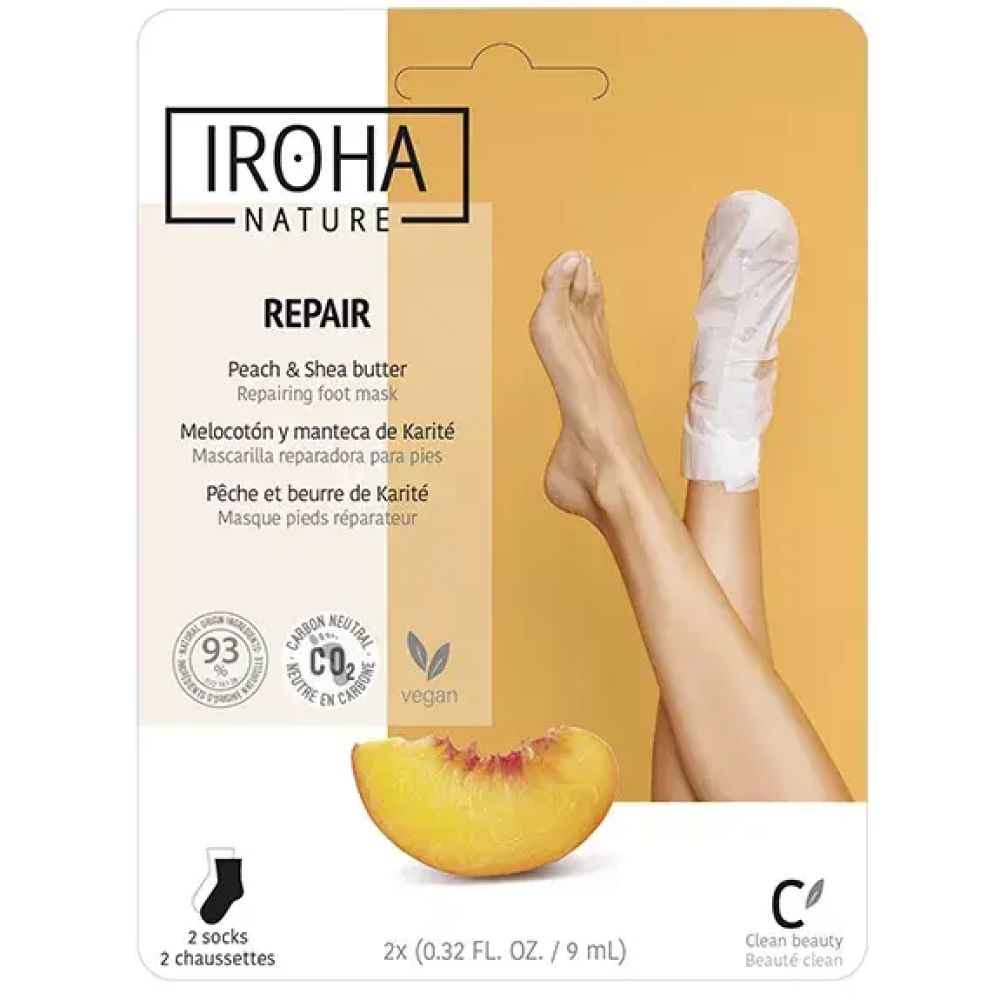 Iroha Nature - Masque pied réparateur - 2 x 9 mL