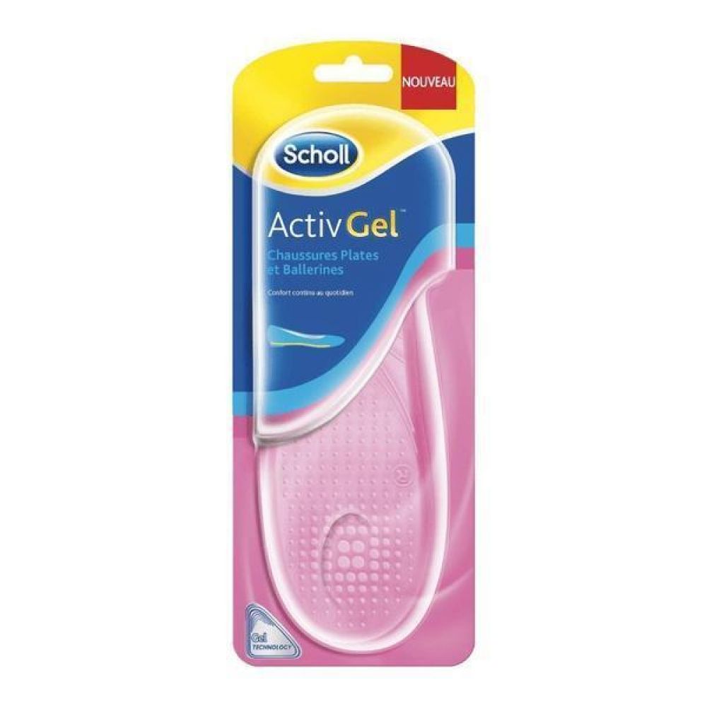 Scholl - ActivGel semelles chassures plates et ballerines - 1 paire