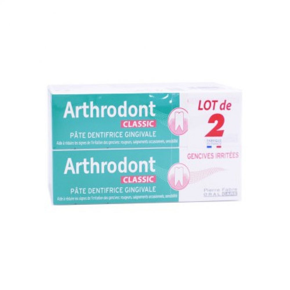 Arthrodont classic - Pâte dentifrice gingivale gencives irritées