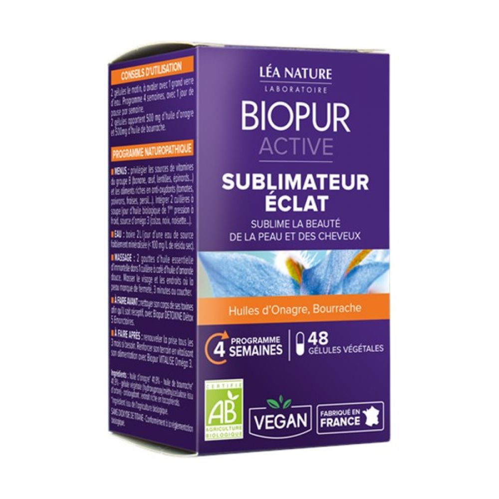 Biopur Active - Sublimateur éclat - 48 gélules végétales