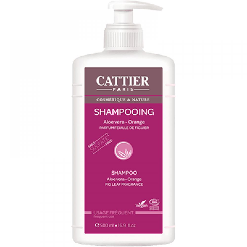 Cattier - Shampooing aloe vera orange - 500 ml