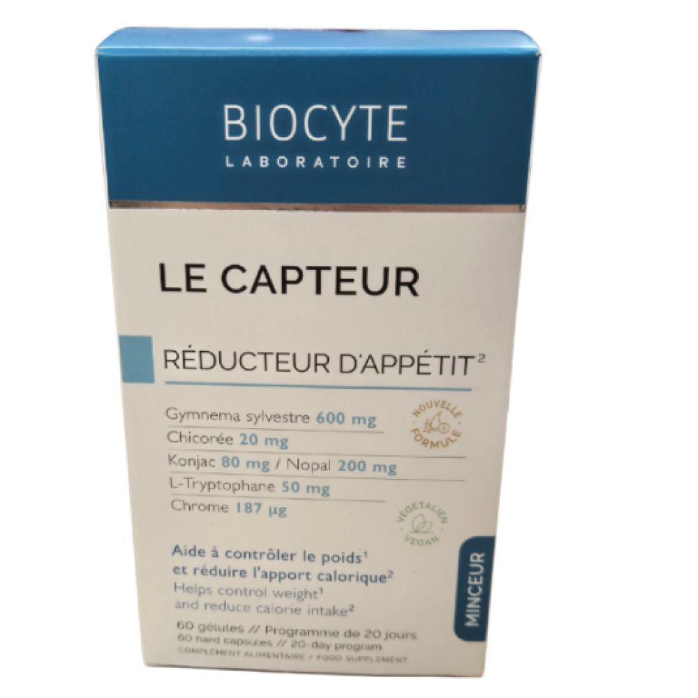 Biocyte - Le capteur réducteur d'appétit - 60 gélules
