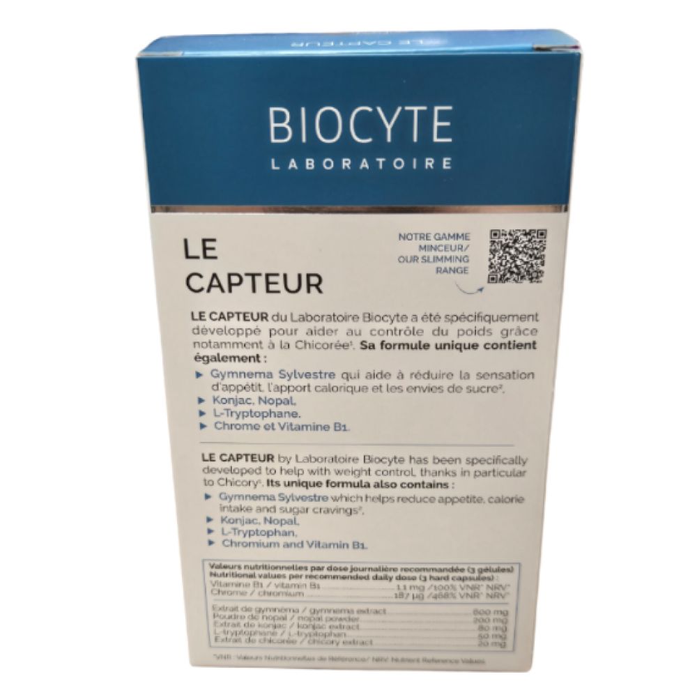 Biocyte - Le capteur réducteur d'appétit - 60 gélules