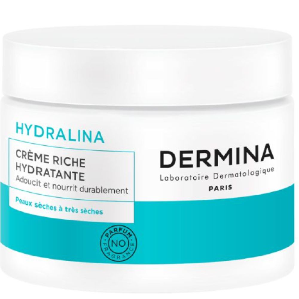 Dermina - Hydralina crème riche hydratante - 50m