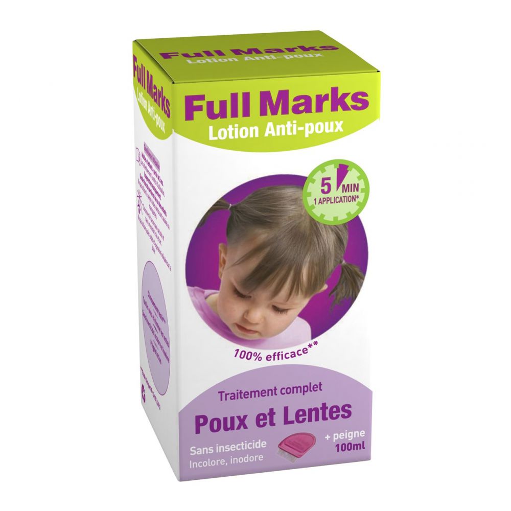 Full Marks - Lotion Anti-Poux traitement complet - 100 ml