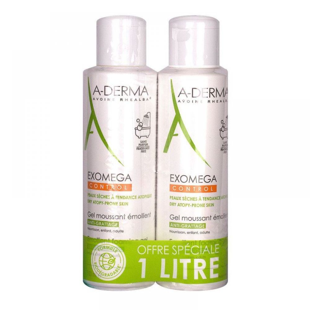 A-Derma - Exomega Control Gel moussant émollient