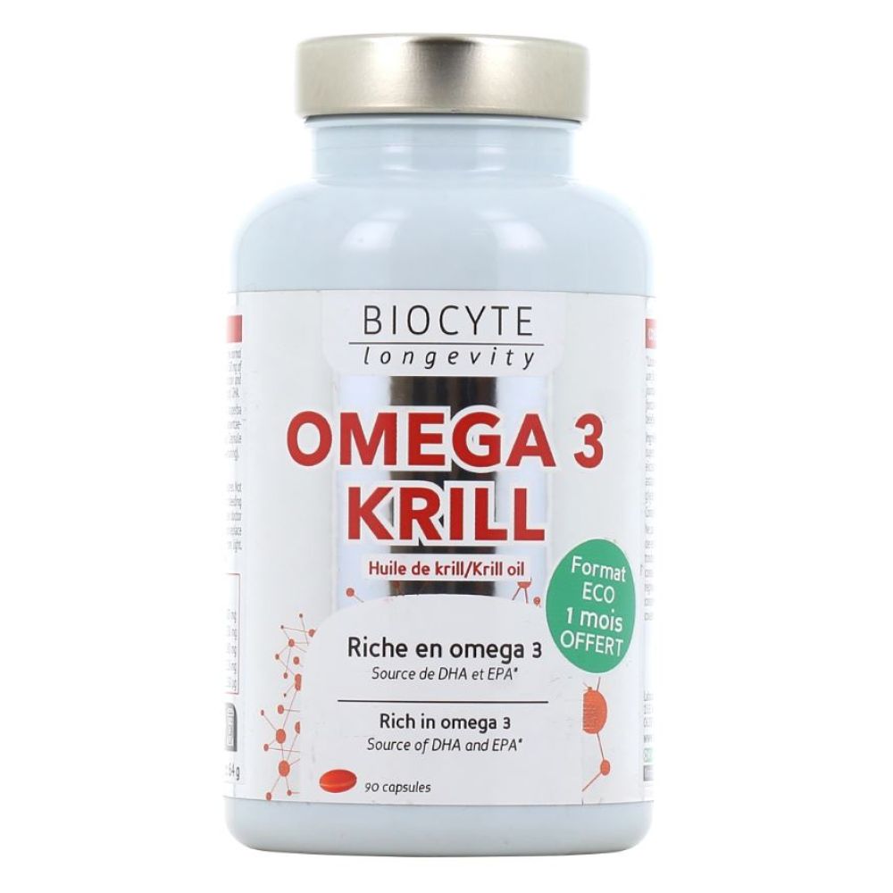 Biocyte - Omega 3 krill - 90 capsules - 64g