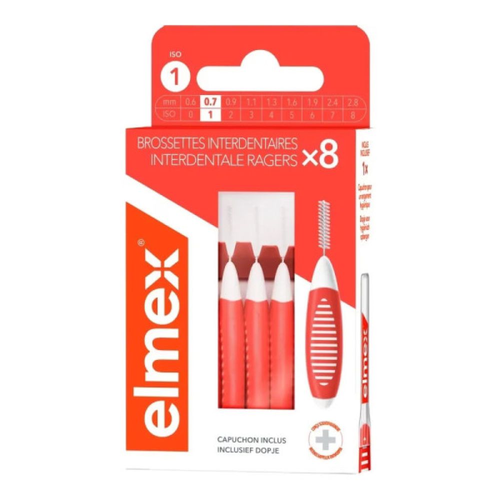 Elmex Brossettes Interdentaires 0.7mm (Taille 1) x8