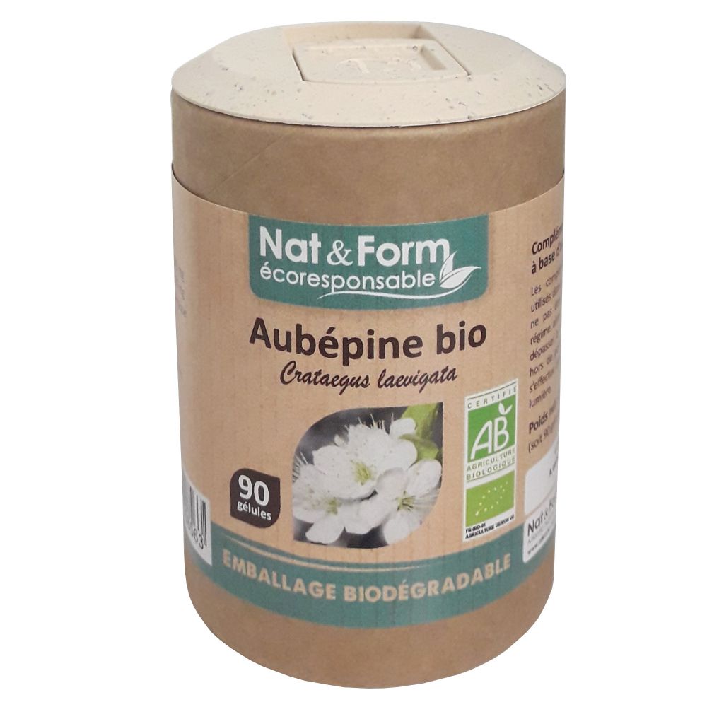 Nat & Form - Aubépine Bio - 90 gélules
