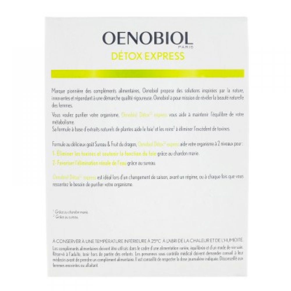 Oenobiol - Détox Express - 10 sticks