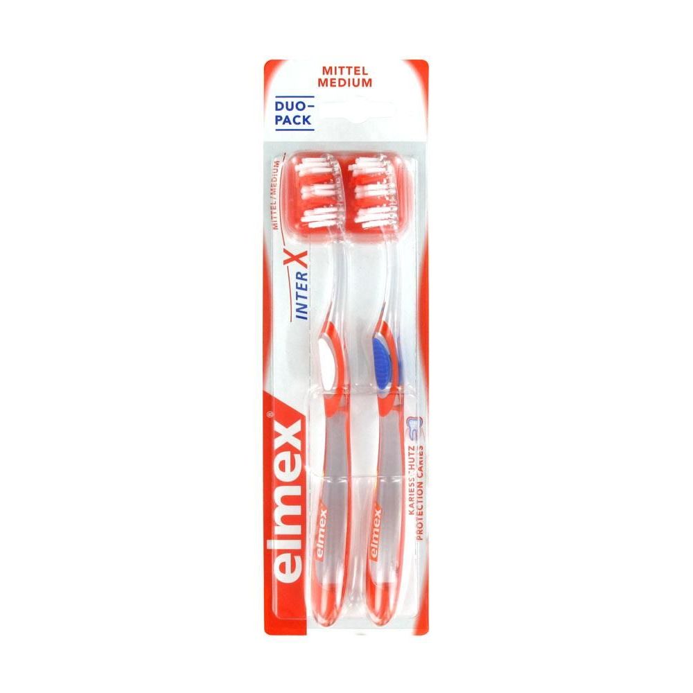 Elmex - Brosse à dents protection caries interX - Brosse Médium