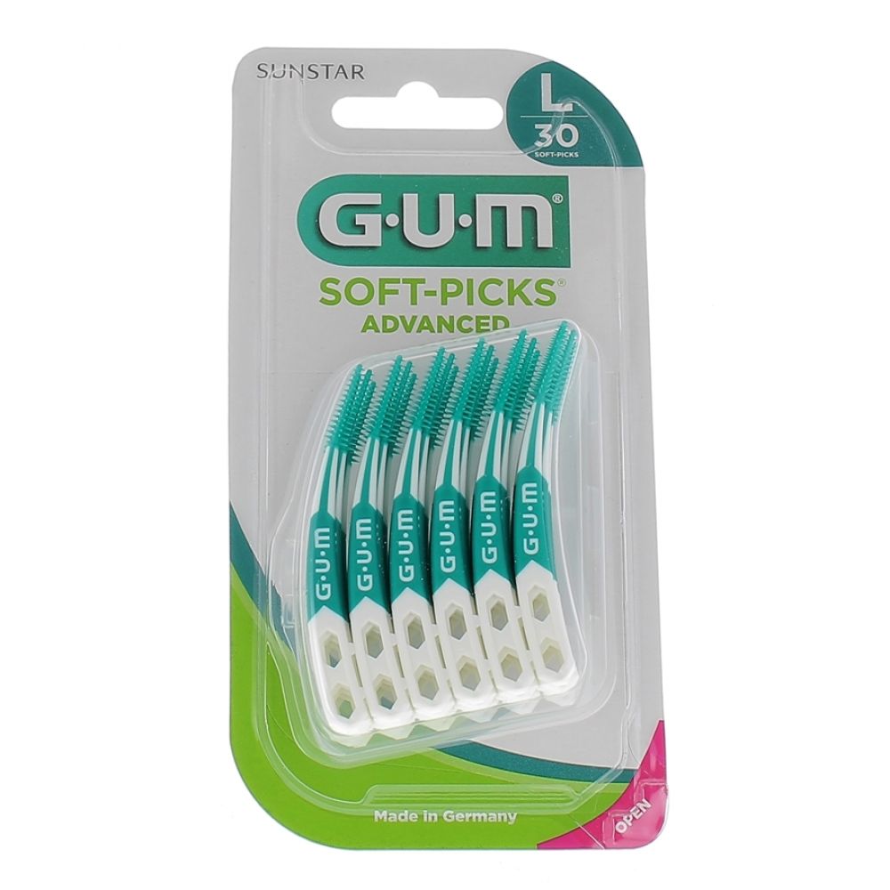 GUM SOFT-PICKS Advanced - 30 Soft-Picks - L