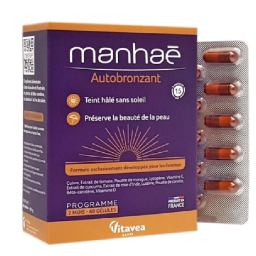 Manhaé - Autobronzant - programme de 2 mois