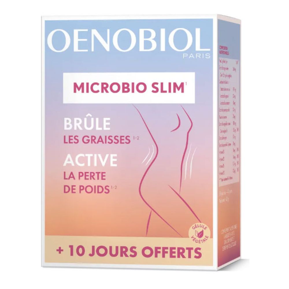 Oenobiol - Microbio slim brûle graisses - 80 gélules