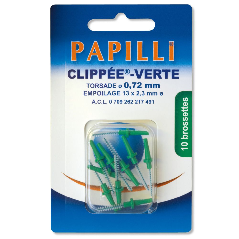 Papilli - Clippée - 10 brossettes