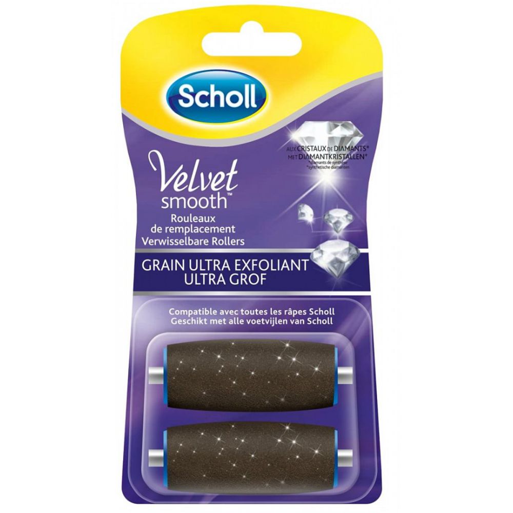 Scholl - Velvet Smooth grains ultra exfoliants - 2 rouleaux