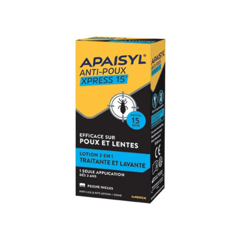 Apaisyl Poux - Anti-poux et lentes XPRESS 15'