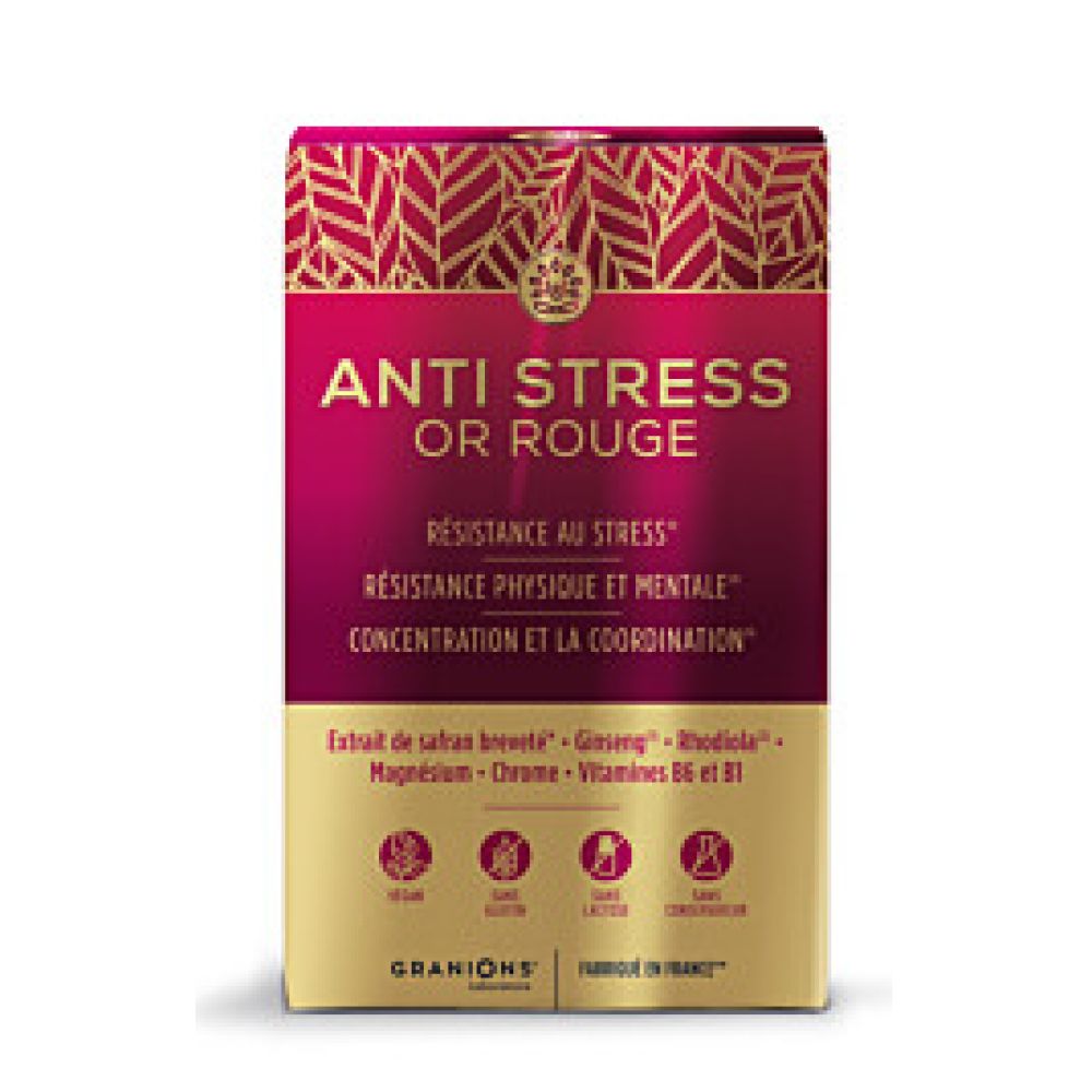 Granions - Anti stress or rouge - 15 comprimés