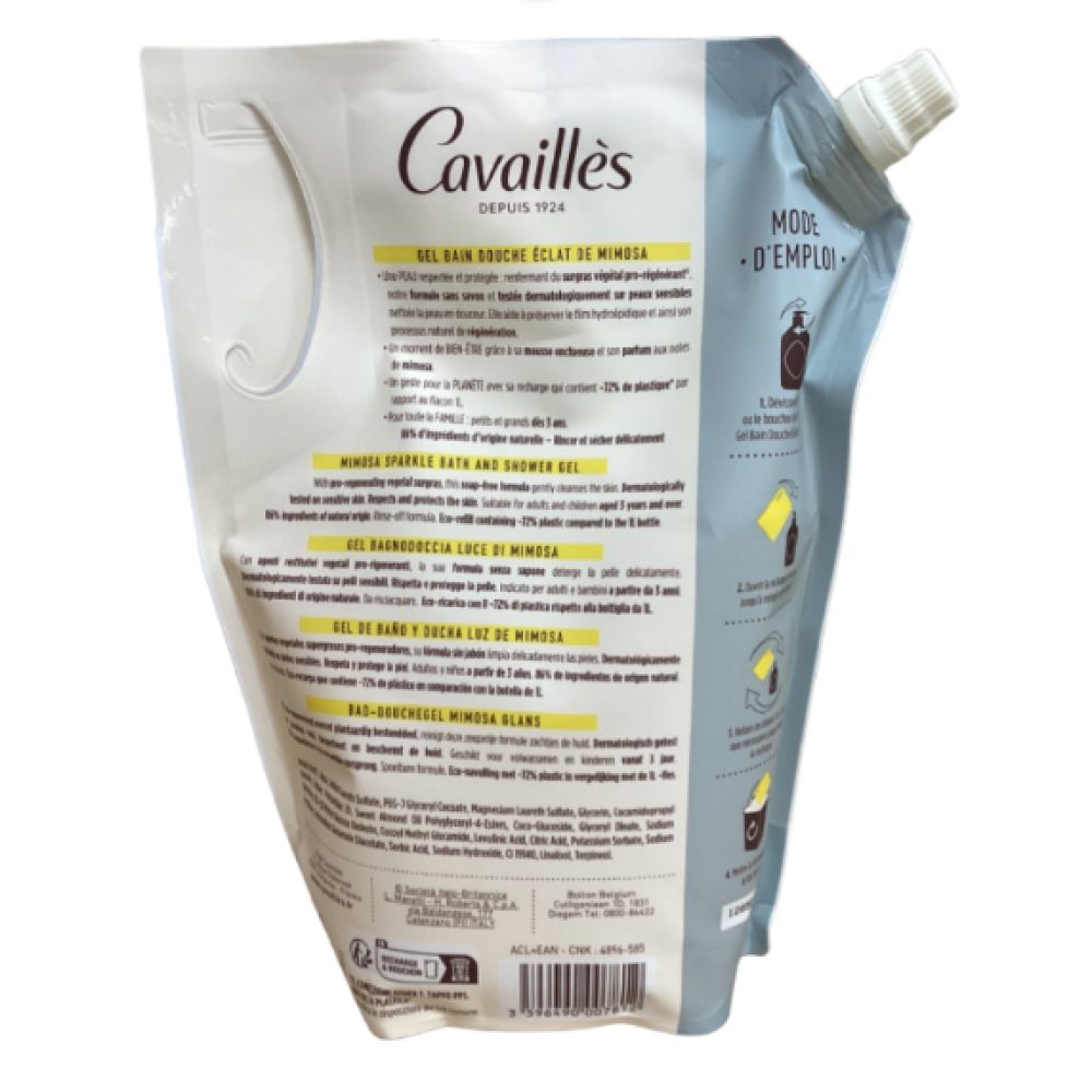 Rogé Cavaillès - Gel bain douche recharge Eclat de Mimosa - 1L