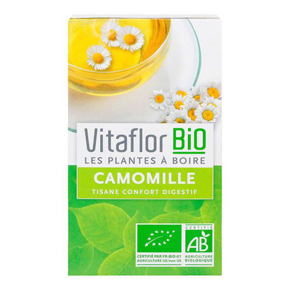 Vitaflor - Camomille bio tisane confort digestif - 18 sachets