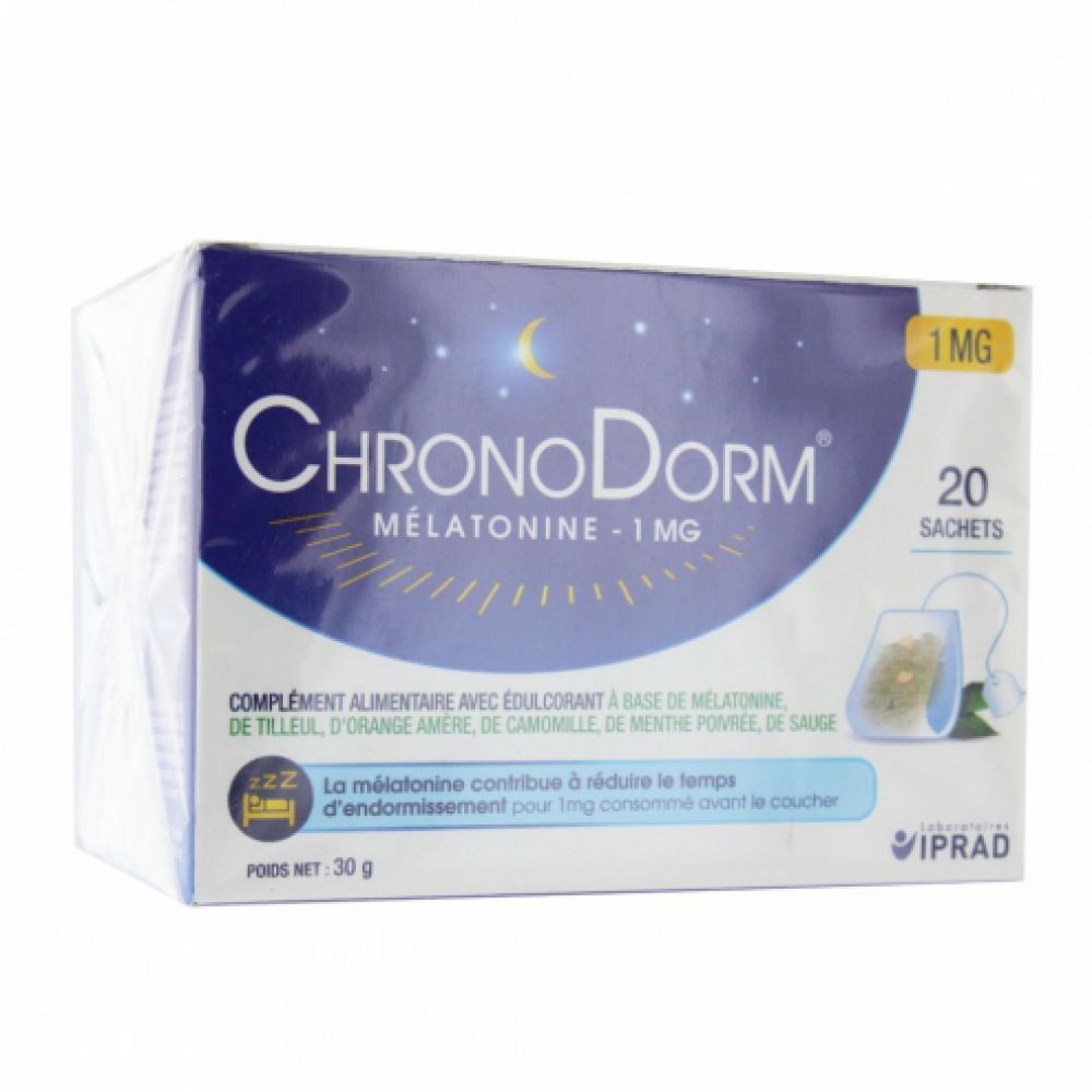 ChronoDorm - Mélatonine - 20 sachets