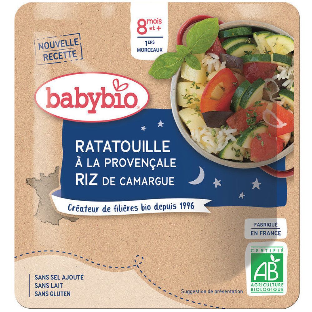 Babybio - Ratatouille à la Provençale & Riz de Camargue - 190g