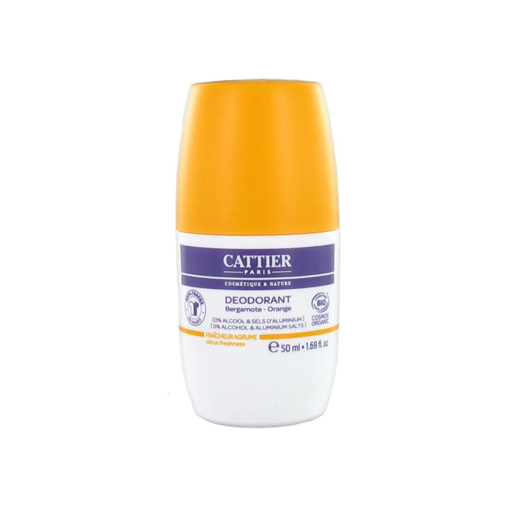 Cattier - Déodorant bergamote / orange - 50 ml