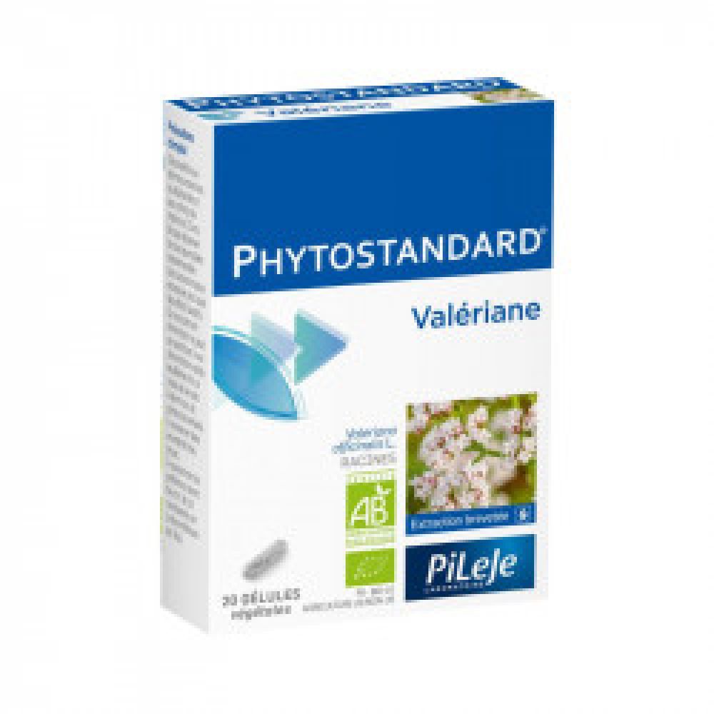 Pileje - Phytostandard Valériane - 20 gélules végétales