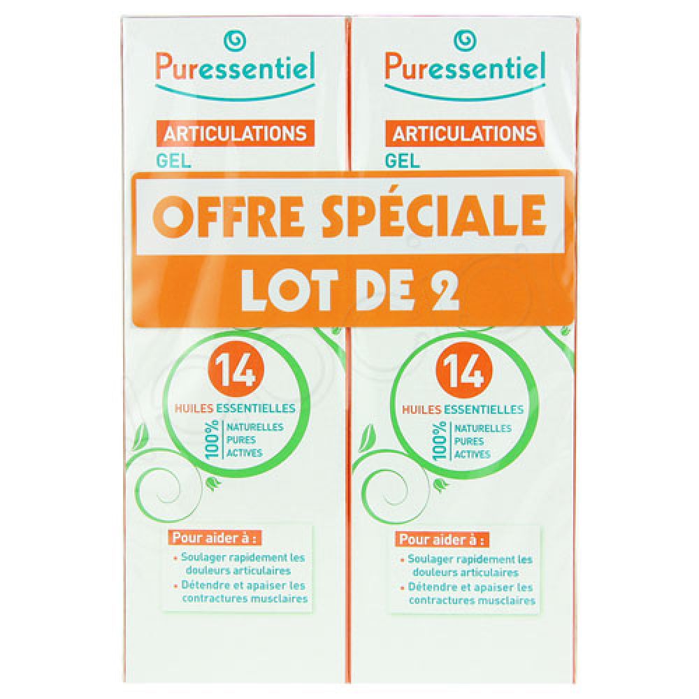 Puressentiel -  Gel articulations aux 14 huiles essentielles - 2 x 60ml