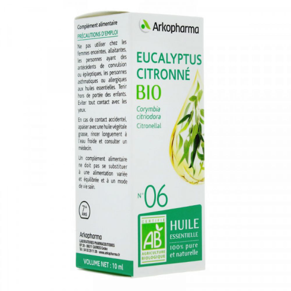 Arkopharma - Huile essentielle Eucalyptus citronné N°06 - 10 ml
