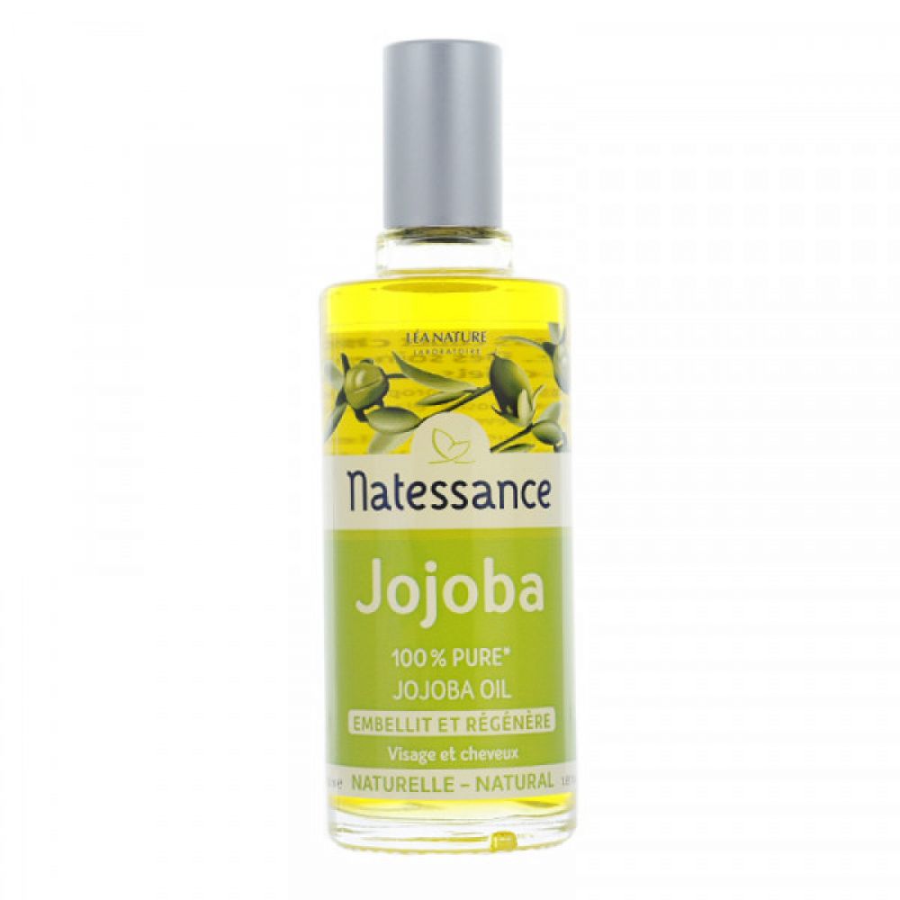 Natessance - Huile végétale de jojoba 100 % pure - 50 ml