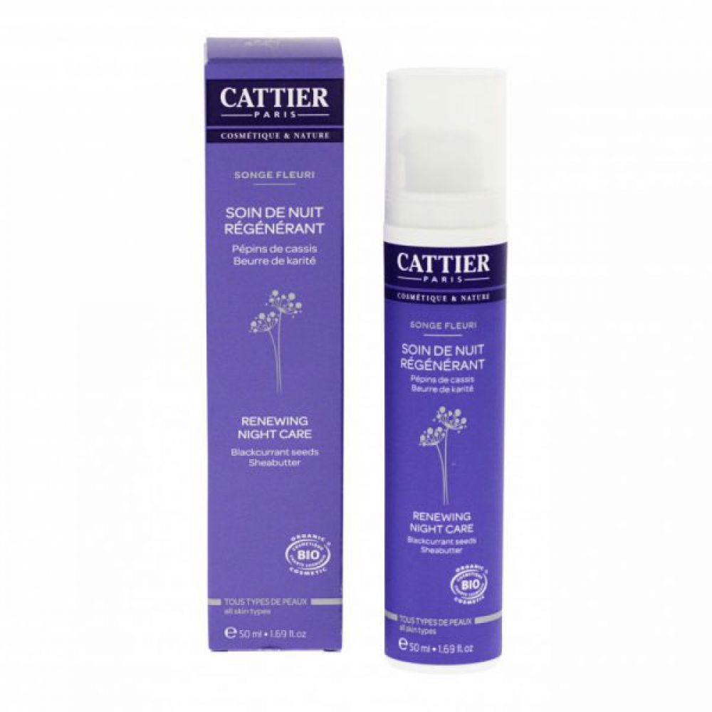 Cattier - Soin de nuit régénérant Songe Fleuri - 50 ml