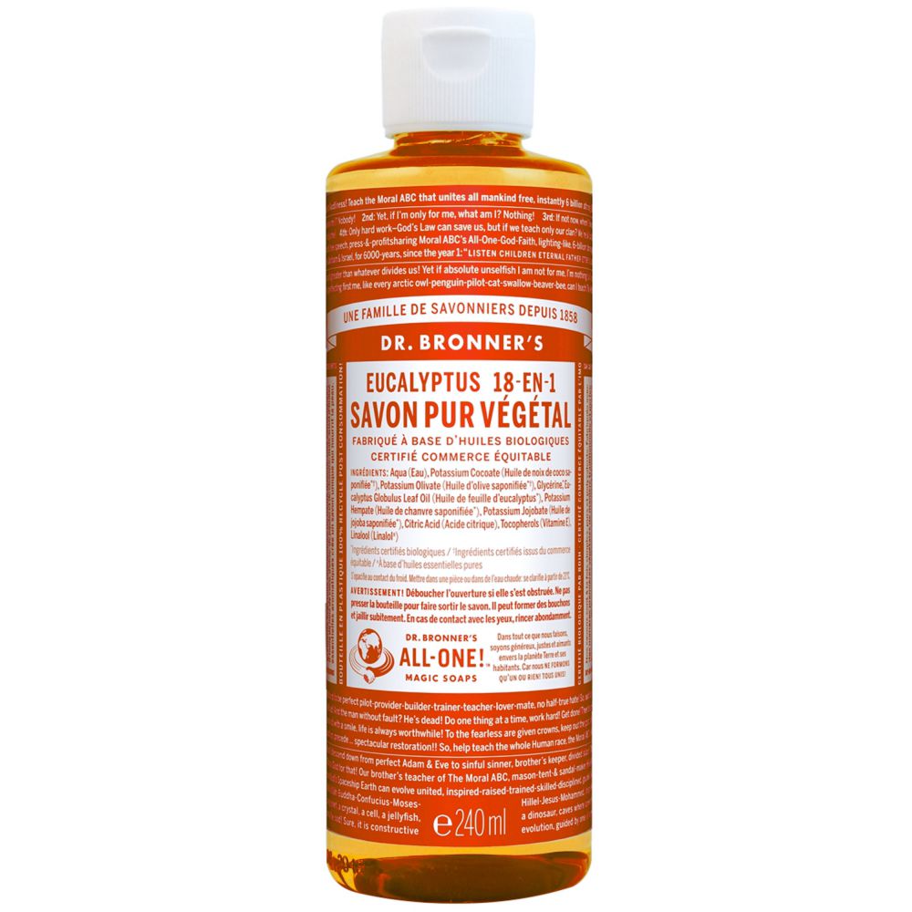 Dr. Bronner's - Savon liquide pure végétal 18-en-1 - Eucalyptus