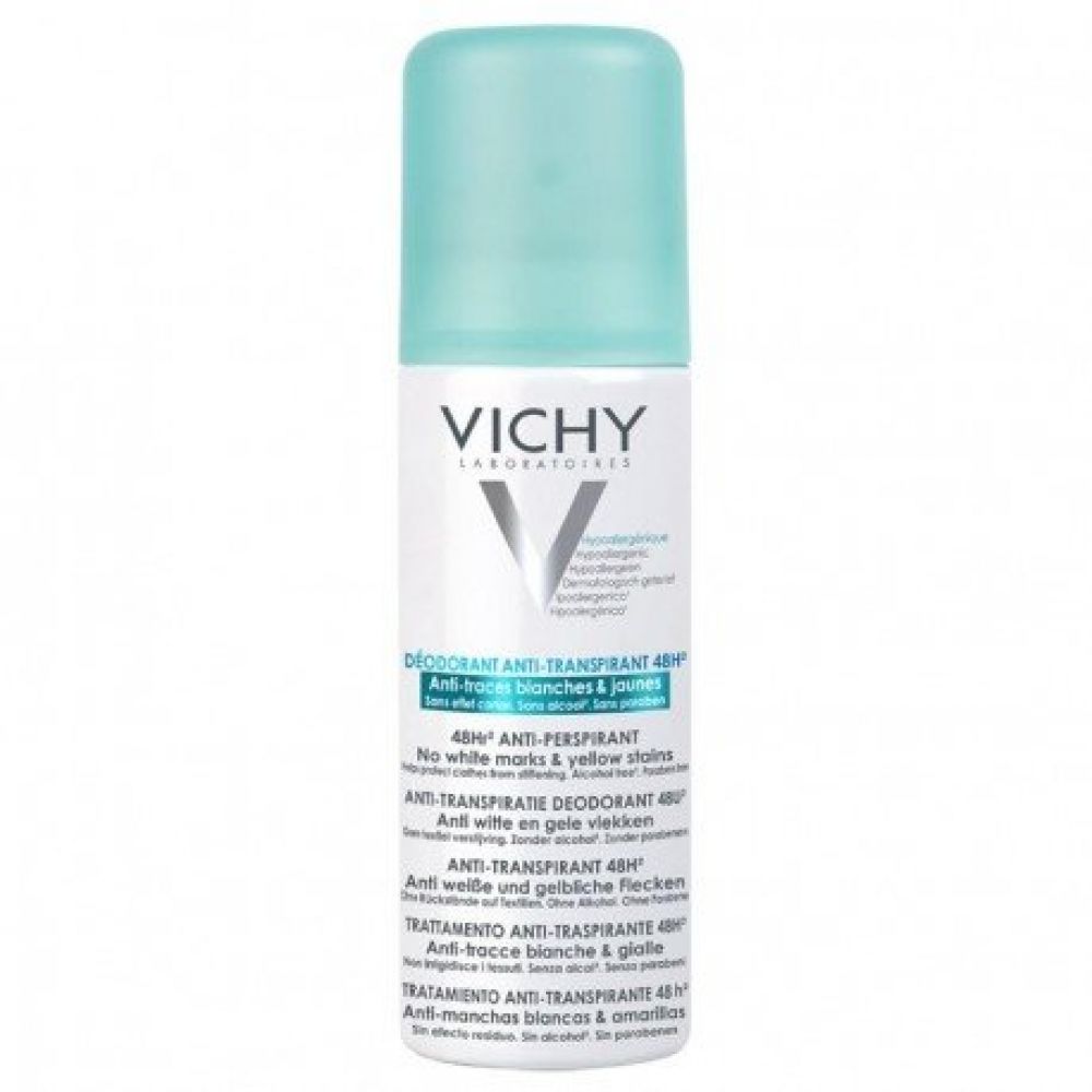 Vichy - Déodorant spray anti-transpirant anti-traces blanches & jaunes