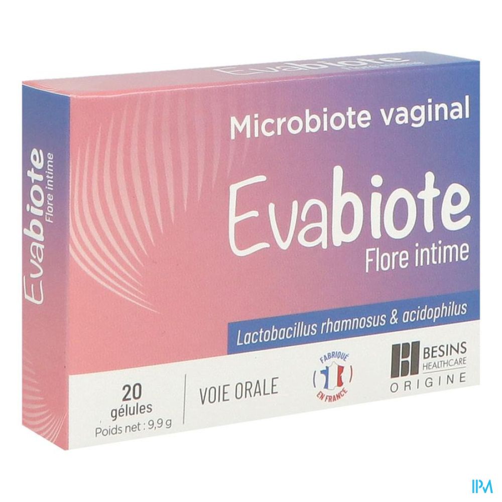 Besins - Evabiote microbiote vaginale flore intime - 20 gélules