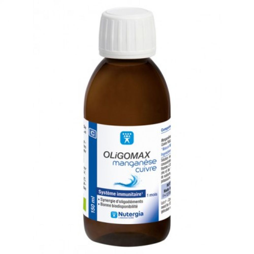 Nutergia - OligoMax Manganèse Cuivre - 150ml