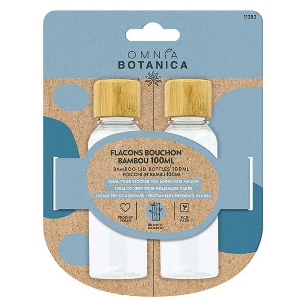 Omnia Botanica - Flacons bouchon bambou -2 x 100 ml