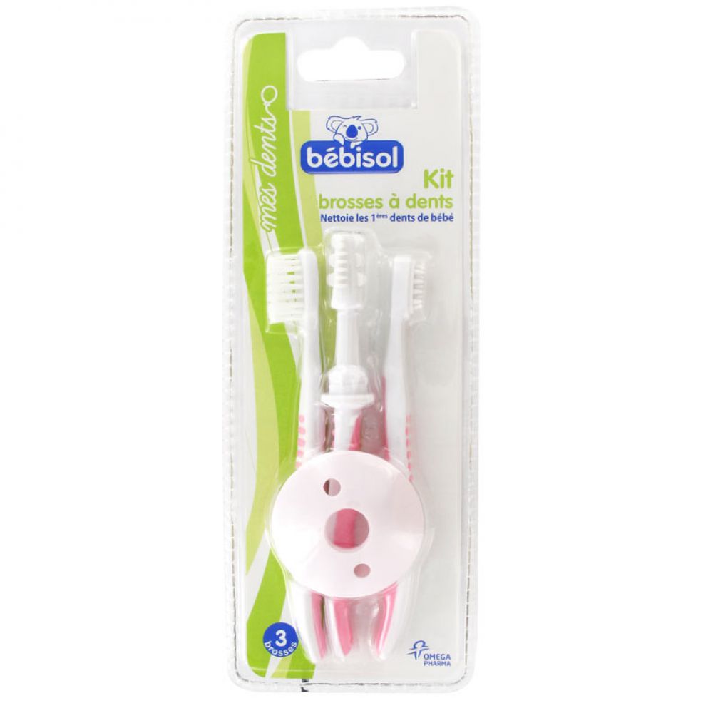 Bébisol - kit brosses à dents 1ères dents de bébé