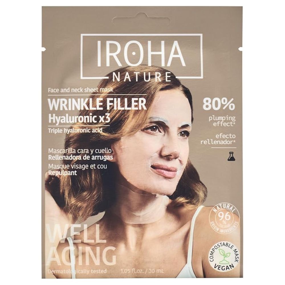 Iroha Nature - Masque visage et cou repulpant - 1 masque