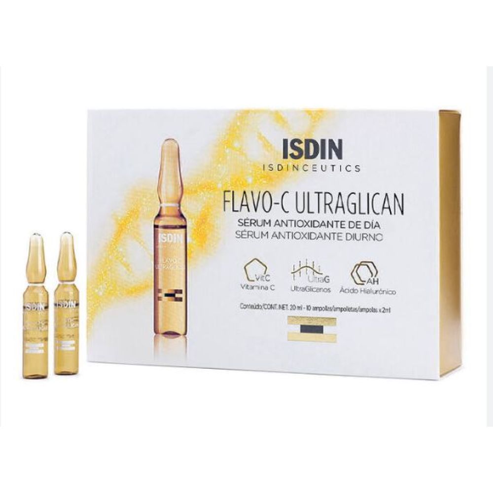 ISDIN - sérum antioxydant vitamine C - 10 ampoules 2 ml