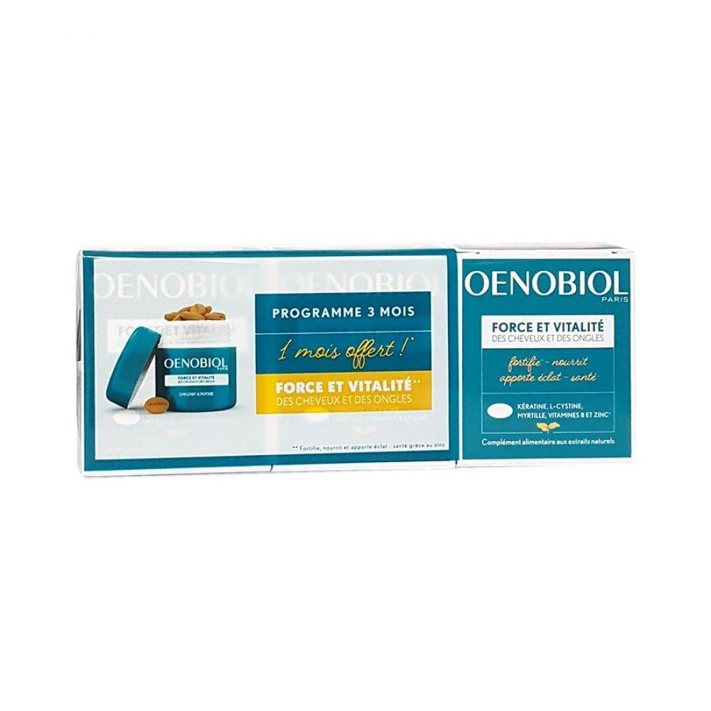 Oenobiol Force Et Vitalité Des Cheveux Et Des Ongles 3x60 Capsules