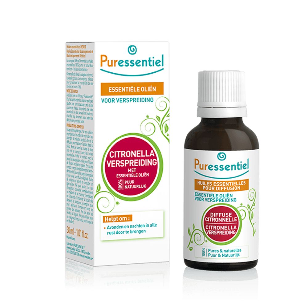 Puressentiel -  Huiles essentielles Diffuse Citronnelle+ - 30ml